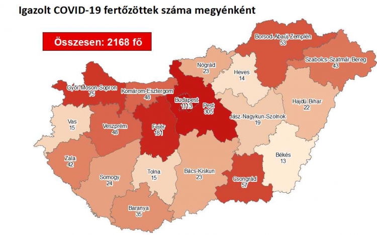 Újabb 12 beteg életét követelte a koronavírus, tovább nőtt a fertőzöttek száma